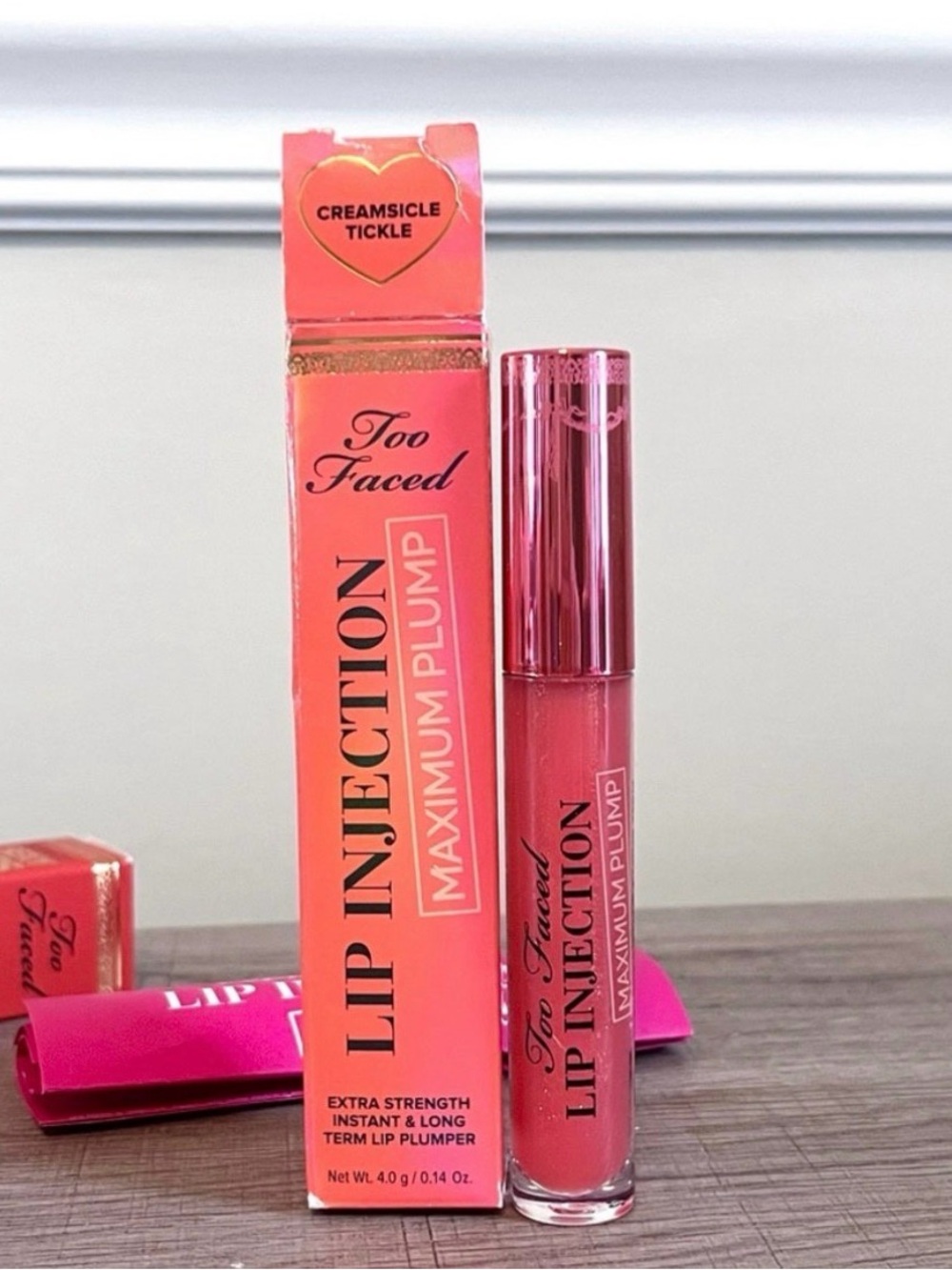 Too Faced Lip Injection Maximum Plump, Creamsicle Tickle NIB